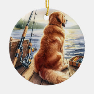 Personalisierte Wiederholung eines Dock Dog Memori Keramik Ornament