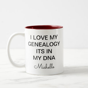 Personalisierte Wiedersehen-Cousins Zweifarbige Tasse