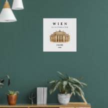 Personalisierte Wien Burgtheater | Name & Jahr