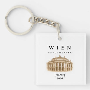 Personalisierte Wien Burgtheater Name & Jahr Schlüsselanhänger