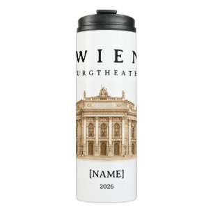 Personalisierte Wien Burgtheater Name & Jahr Thermosbecher