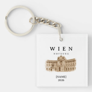 Personalisierte Wien Hofburg Name & Jahr Schlüsselanhänger