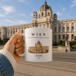 Personalisierte Wien Naturhistorisches Museum Kaffeetasse