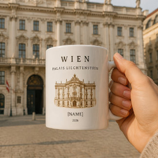 Personalisierte Wien Palais Liechtenstein Kaffeetasse