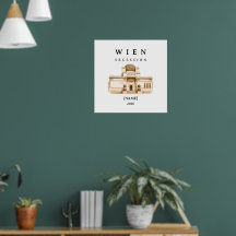 Personalisierte Wien Secession | Name & Jahr