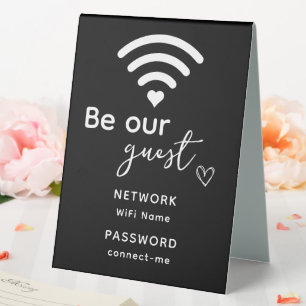 Personalisierte Wifi-Wohngestaltung Neue Zuhause-G Tischaufsteller
