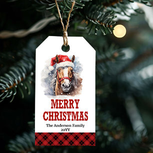 Personalisierte Wild-West-Weihnachtsgeschenk-Anhän Geschenkanhänger