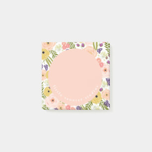 Personalisierte Wildblume - Anmerkungen Post-it Klebezettel