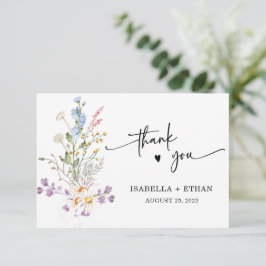 Personalisierte Wildblume Boho Wedding