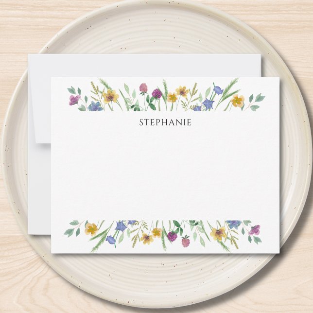 Personalisierte Wildblume Mitteilungskarte (Von Creator hochgeladen)