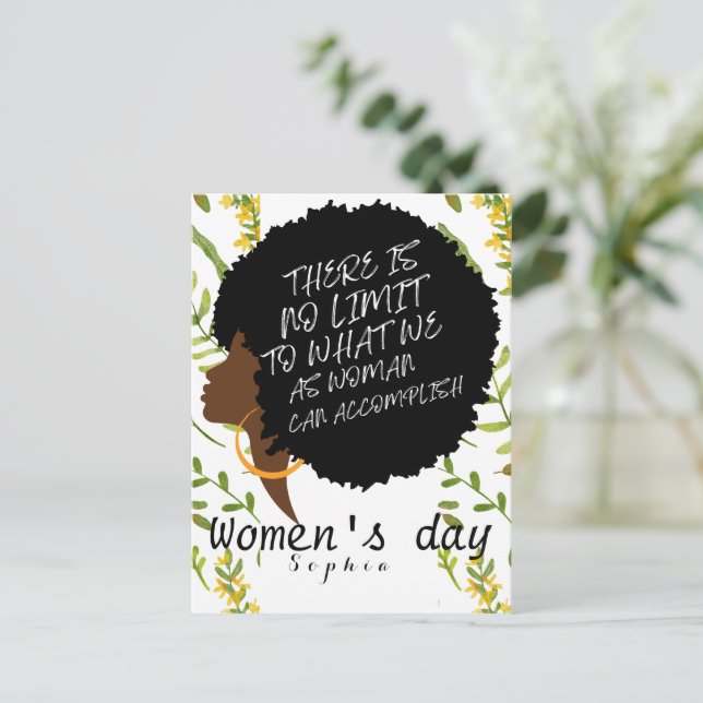 Personalisierte Wildblumen nach dem Tageskurs Postkarte (Stehend Vorderseite)