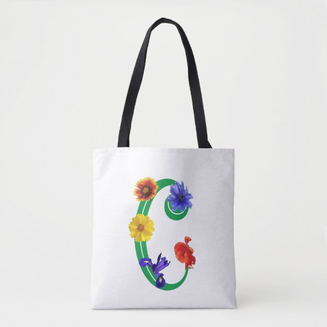 Personalisierte "Wildblumen Tottasche Tasche (Vorderseite)