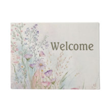 Personalisierte Wildblumen Watercolor Willkommen