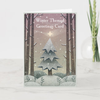 Personalisierte Winter-Grußkarte Karte