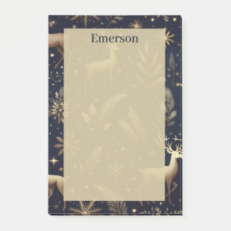 Personalisierte Winterhirsch Post-it® Notizen
