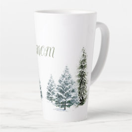 Personalisierte Winterlandschaft Latte Tasse