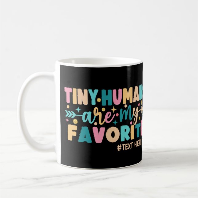 Personalisierte, winzige Menschen sind meine Liebl Kaffeetasse (Links)
