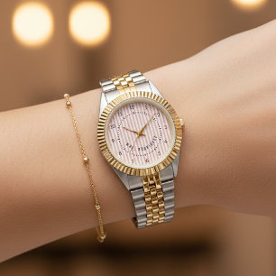 Personalisierte "Wir sind gerade verheiratet"-Uhr  Armbanduhr