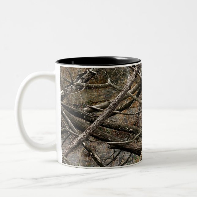 Personalisierte wirkliche Camouflage/Tarnung Zweifarbige Tasse (Links)