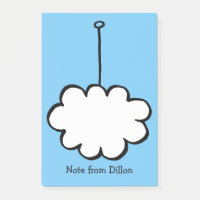 Personalisierte Wolke auf einer Schnur