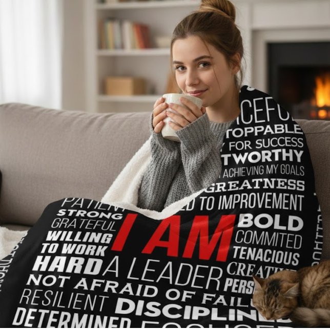 Personalisierte Word Cloud Sherpa Fleece Decke (Von Creator hochgeladen)