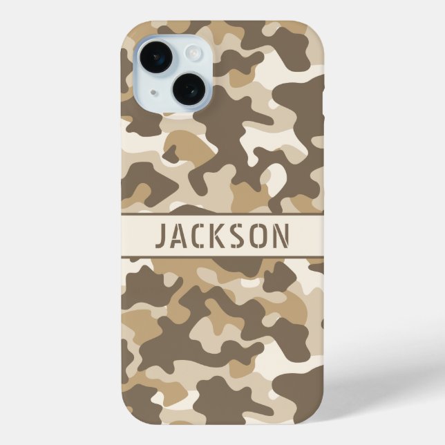 Personalisierte Wüsten-Tarnung Case-Mate iPhone Hülle (Rückseite)