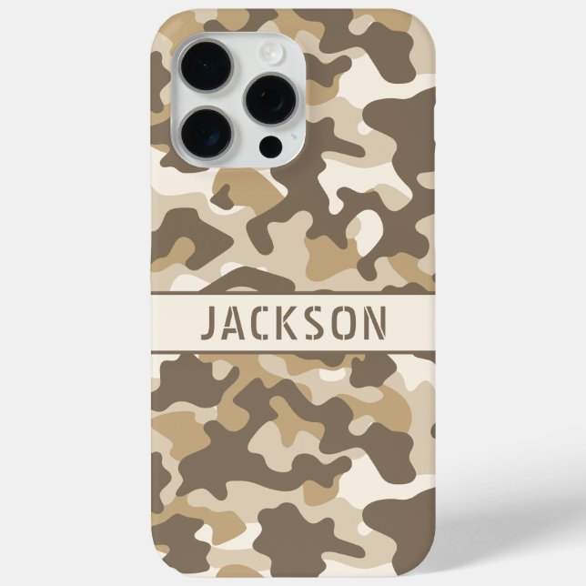 Personalisierte Wüsten-Tarnung Case-Mate iPhone Hülle (Rückseite)