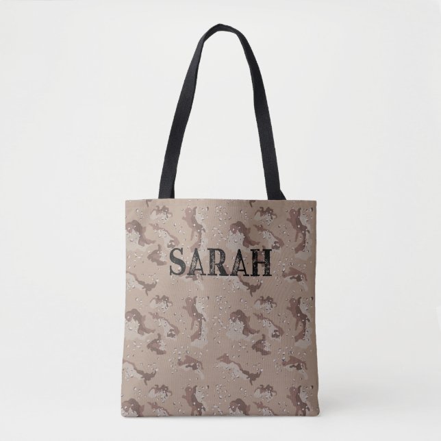 Personalisierte WüstenCamouflage mit Individuelle  Tasche (Vorderseite)