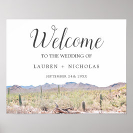Personalisierte Wüstenhochzeit in Arizona Poster