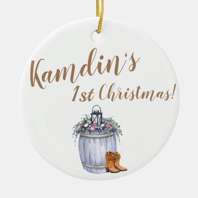 Personalisierte XMAS Ornament Sommerhochzeit (Vorne)