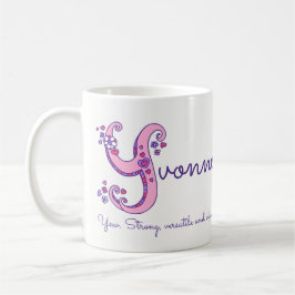 Personalisierte Y Monogramm-Tasse Kaffeetasse