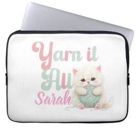 Personalisierte Yarn it All Laptop-Hülle Laptopschutzhülle