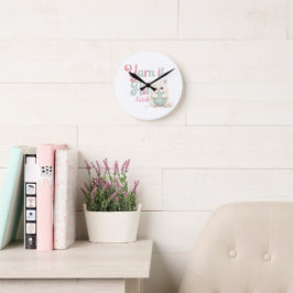 Personalisierte Yarn it All Rund-Uhr Runde Wanduhr