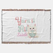 Personalisierte Yarn it All Wurfdecke