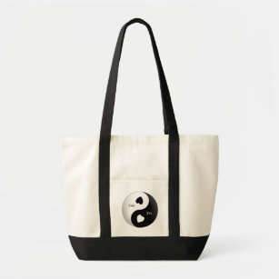 Personalisierte Yin Yang Liebe-Taschen-Tasche Tragetasche