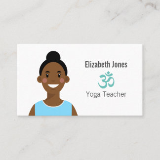 Personalisierte Yoga Avatar Business Card Visitenkarte