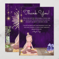 Personalisierte Yoga Girl Meditation und Kristallw