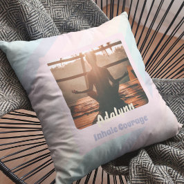 Personalisierte Yoga Lover Lehrerin Mama Frauen Ge Kissen
