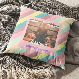 Personalisierte Yoga Lover Lehrerin Mama Frauen Ge Kissen