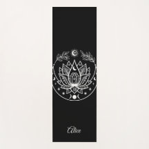 Personalisierte Yoga Mat Meditation Geschenk Fraue