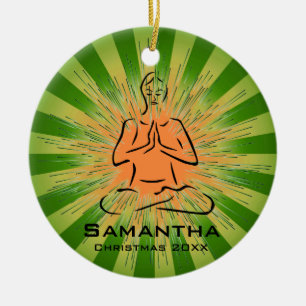 Personalisierte Yoga Pose Ornament