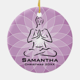 Personalisierte Yoga Pose Ornament