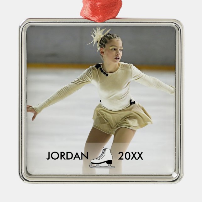 Personalisierte Zahl Ornament Aus Metall (Vorne)