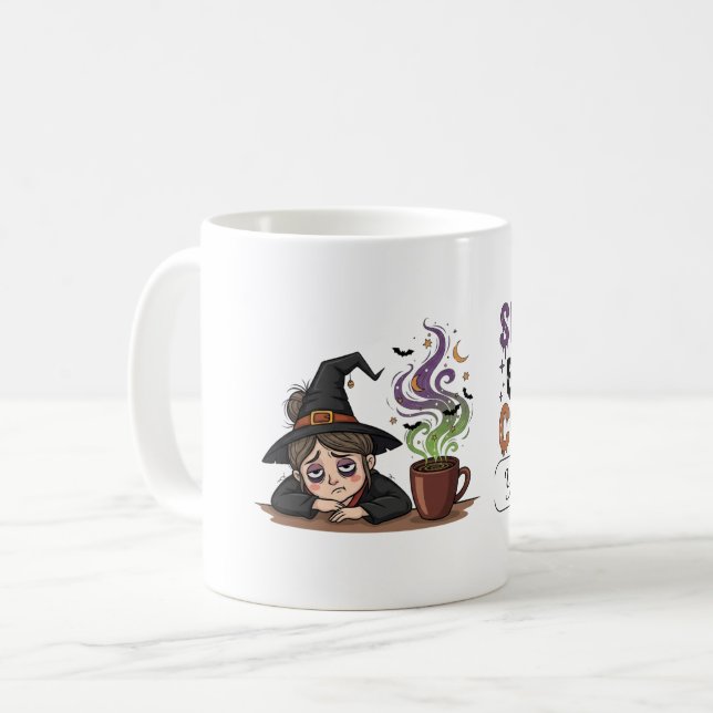 Personalisierte Zauber vor der Kaffee-Tasse Kaffeetasse (Vorderseite Links)