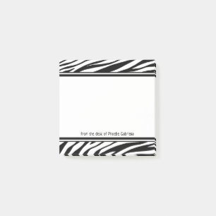 Personalisierte Zebra Print Post-It-Notes Post-it Klebezettel