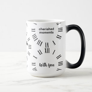 Personalisierte Zeit mit Ihnen Uhr Tasse der Kunst