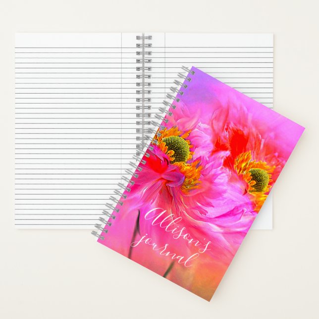 Personalisierte Zeitschrift für Blumenfantasie Notizbuch (Innen)