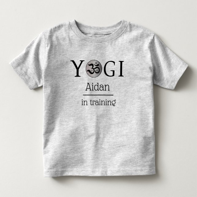 Personalisierte Zen-Yogi-Yoga-Kinder T-Shirt (Vorderseite)