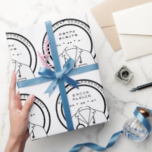 Personalisierte Zeremonie Geschenkpapier