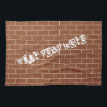 Personalisierte Ziegelwand Küchentücher nach Maß<br><div class="desc">Personalisierte benutzerdefinierte Text Brick Wall Küchentücher - Fügen Sie Ihren speziellen Text / Nachricht / Mehr - Wählen / Ihre Lieblings-Schriftart / Größe / Farbe hinzufügen ! MIGNETER Entwurf</div>
